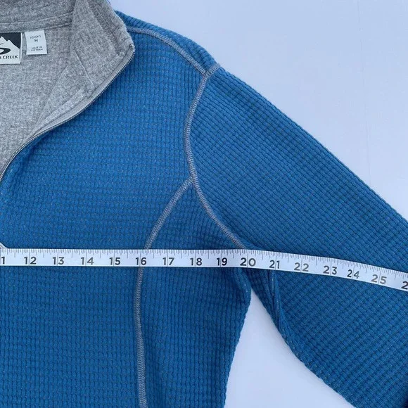 Storm Creek Women’s Blue Size M 1/2 Zipped Pull Over Sweater Cotton Blend Warm - Picture 8 of 8